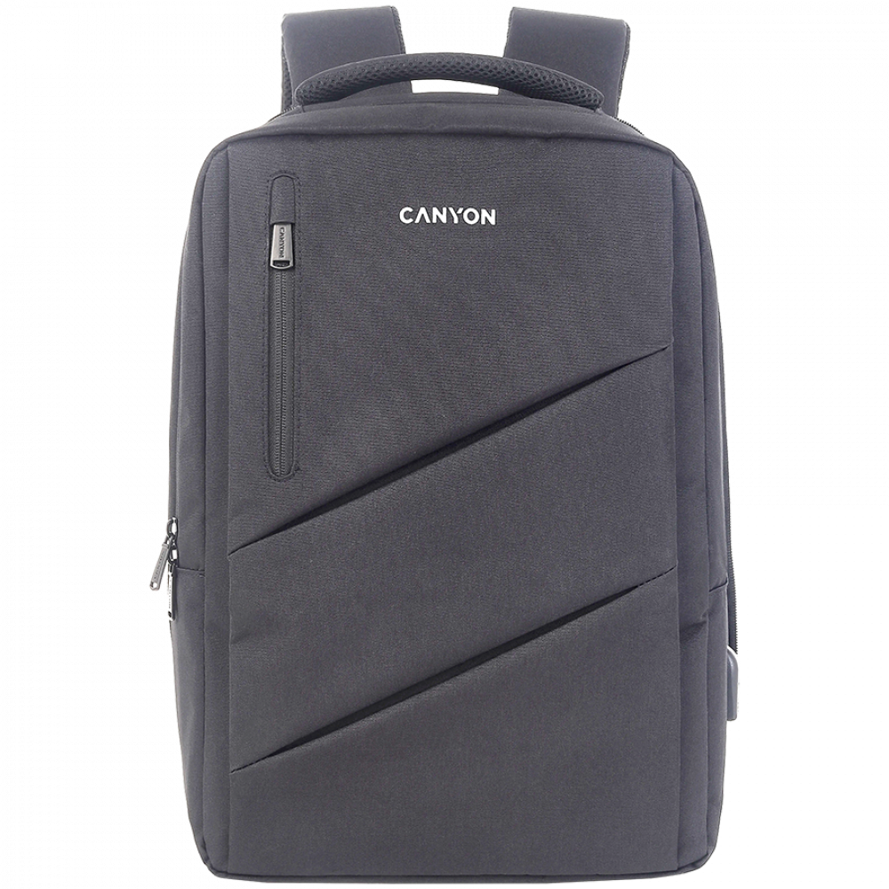 15.6'' USB Canyon BPE 5 grey laptop backpack