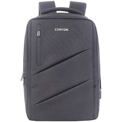 15.6'' USB Canyon BPE 5 grey laptop backpack
