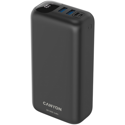 Power bank 30000 mAh PD 20W QC 3.0 LED Canyon PB 301 black