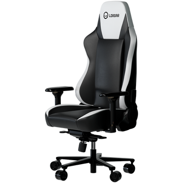 Fotel gamingowy ergonomiczny czarno biały Lorgar Base 311