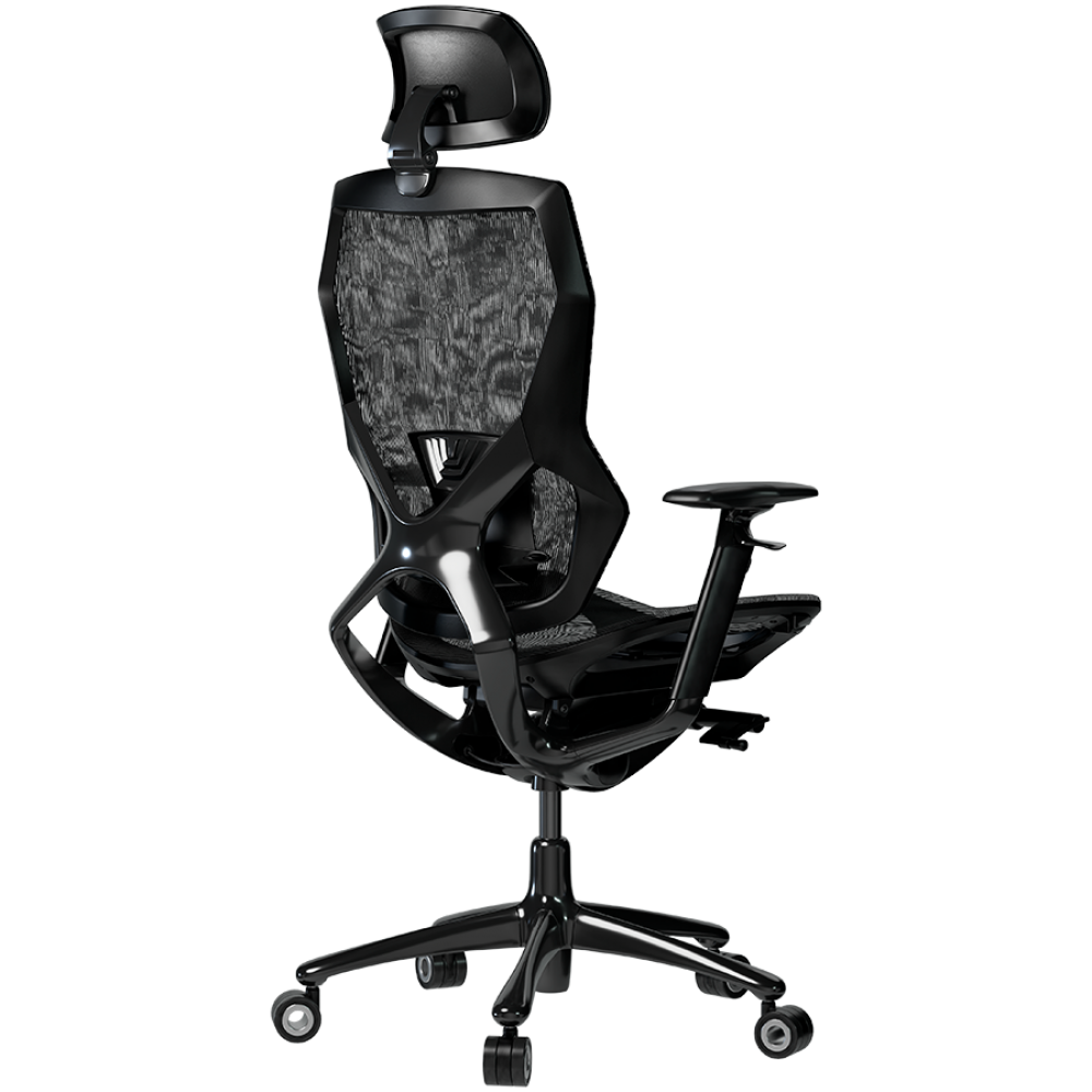 Lorgar 855 Black Ergonomic Gaming Chair with Pillows