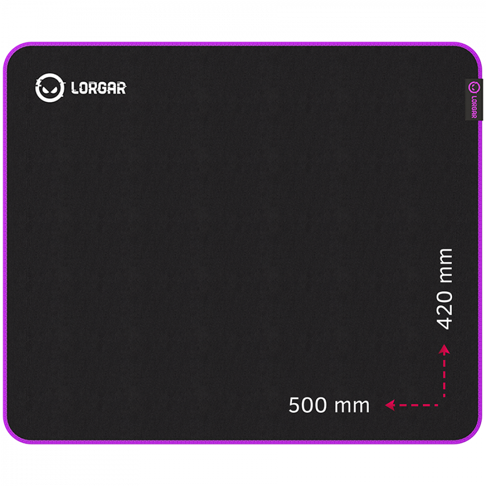 Lorgar Main 315mm Gaming Mouse Pad Black