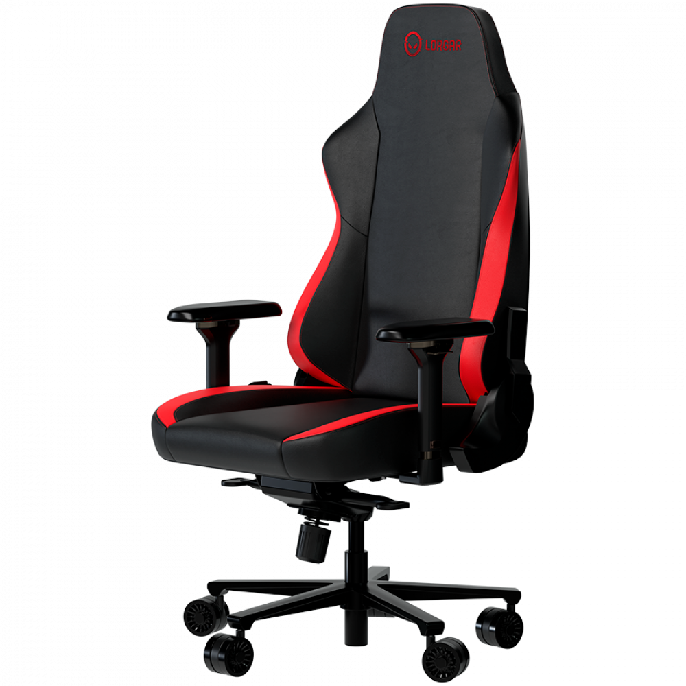 Fotel gamingowy ergonomiczny czarno czerwony Lorgar 533
