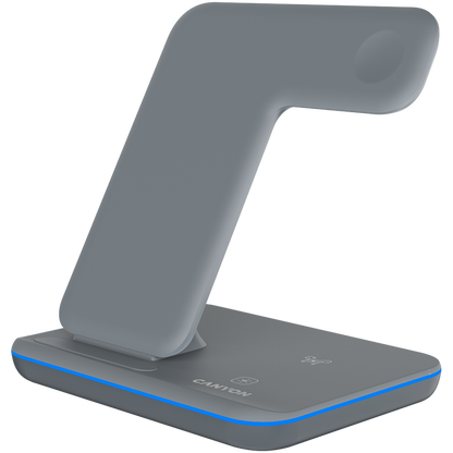 Kabelloses Ladegerät 15 W 3-in-1 Canyon WS-303 Grau