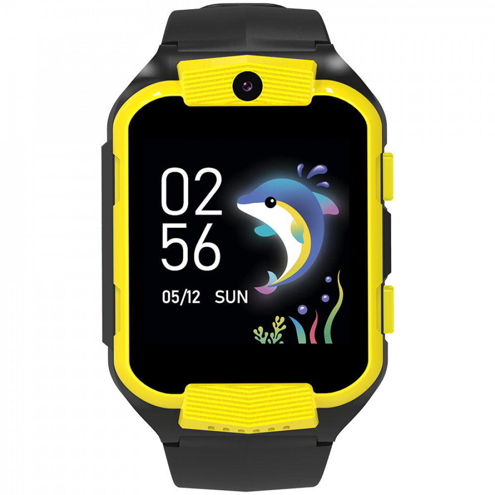 Canyon KW 41 4G Kids Smartwatch with Camera and Music - Yellow Black