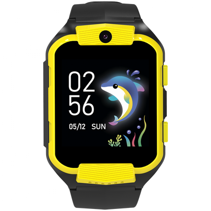 Canyon KW 41 4G Kids Smartwatch with Camera and Music - Yellow Black