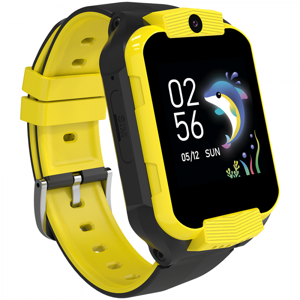 Canyon KW 41 4G Kids Smartwatch with Camera and Music - Yellow Black