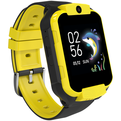 Canyon KW 41 4G Kids Smartwatch with Camera and Music - Yellow Black