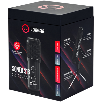 Lorgar Soner 313 Wired Gaming Microphone Black