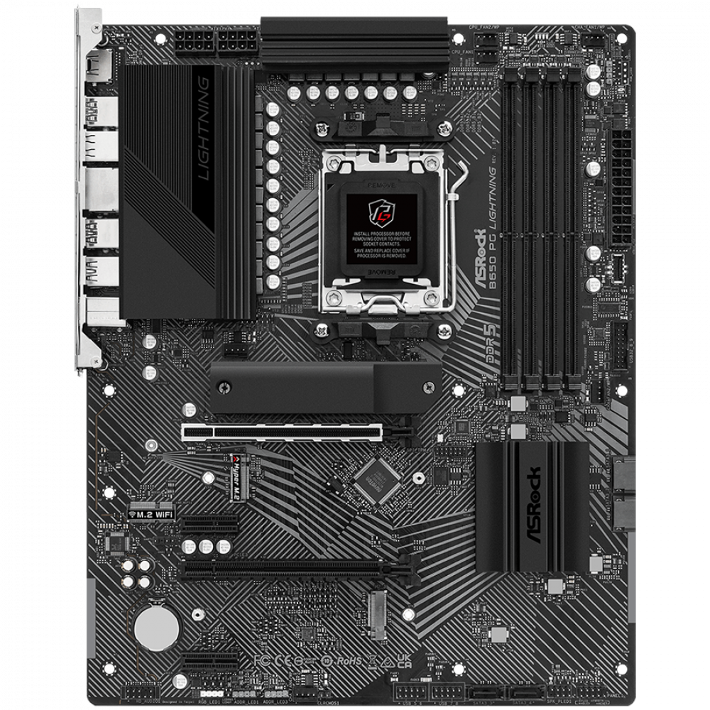 Płyta główna ASROCK B650 PG Lightning do AMD Ryzen 7000 DDR5 6400 MHz ATX
