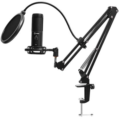 USB-Gaming-Mikrofon Lorgar Voicer 931 schwarz mit Ständer