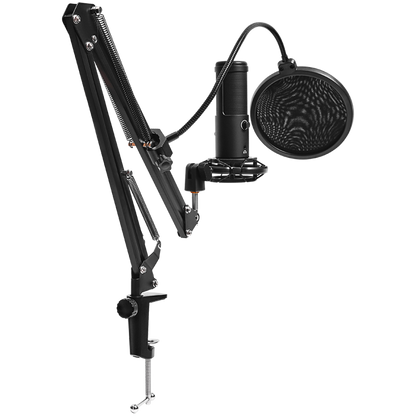 USB-Gaming-Mikrofon Lorgar Voicer 931 schwarz mit Ständer