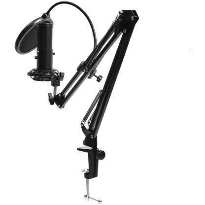 USB-Gaming-Mikrofon Lorgar Voicer 931 schwarz mit Ständer