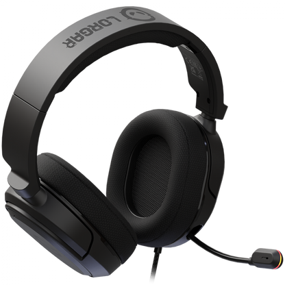 Gaming-Headset Lorgar Kaya 360 mit Mikrofon schwarz