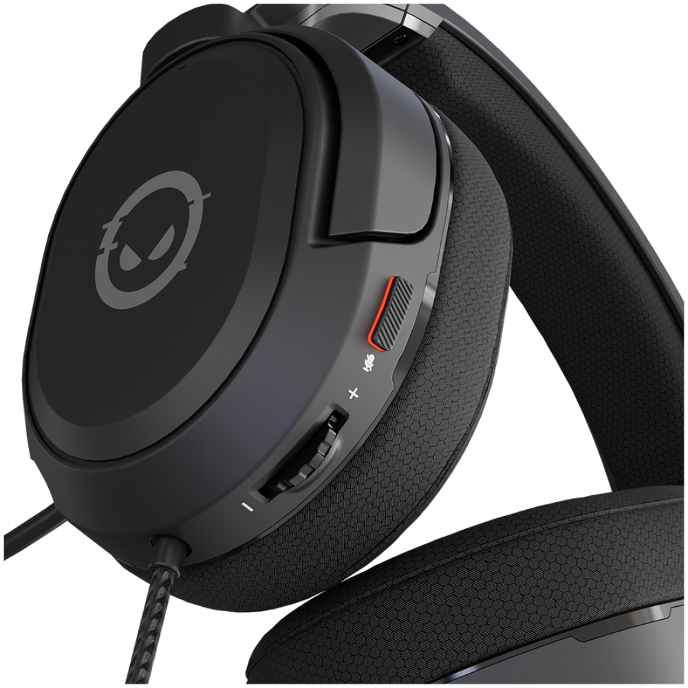 Gaming-Headset Lorgar Kaya 360 mit Mikrofon schwarz