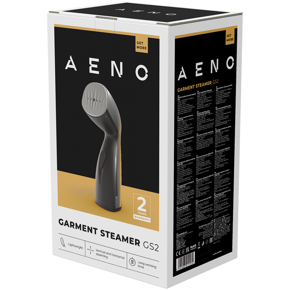Aeno GS2 Garment Steamer 1190W Compact Black