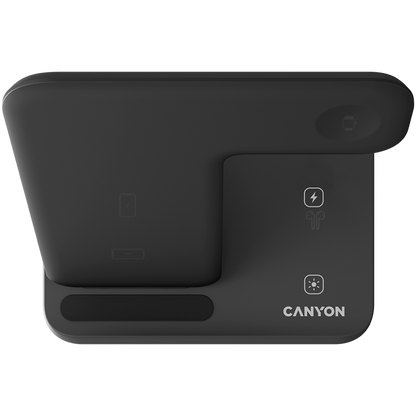Kabelloses 15W 3-in-1-Ladegerät Canyon WS-303 schwarz