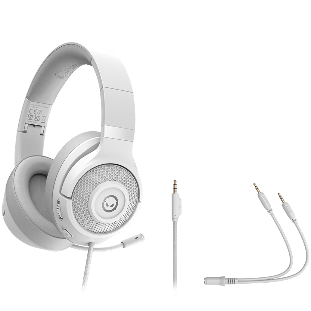 Lorgar Noah 101 Gaming-Headset, tragbar, weiß