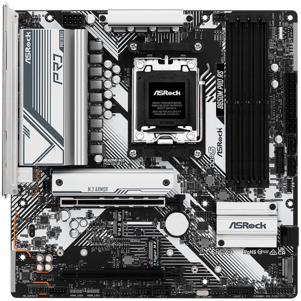 ASROCK B650M Pro RS AMD B650 Sockel AM5 Micro ATX Motherboard