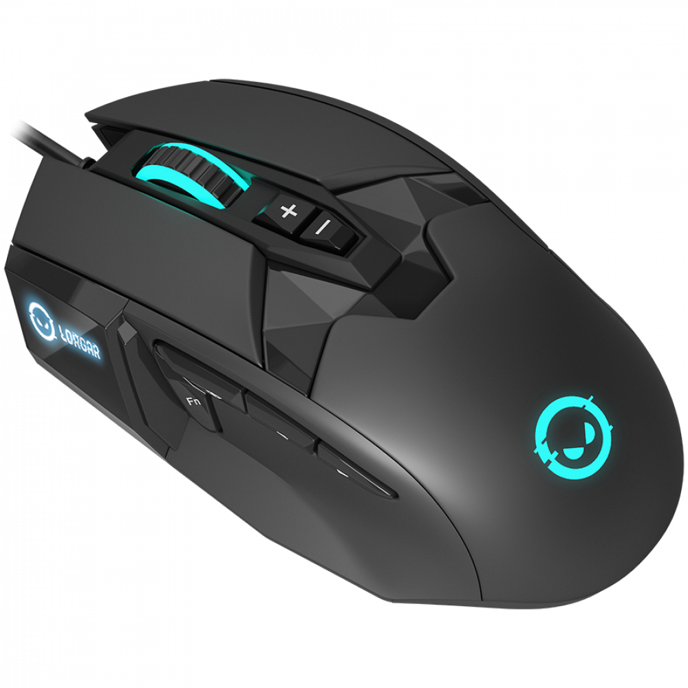 Gaming-Maus USB LED RGB Lorgar Stricter 579 schwarz