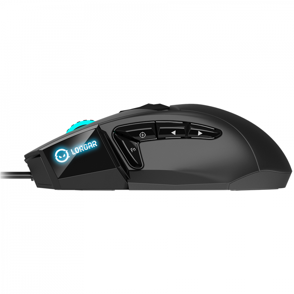 Gaming-Maus USB LED RGB Lorgar Stricter 579 schwarz