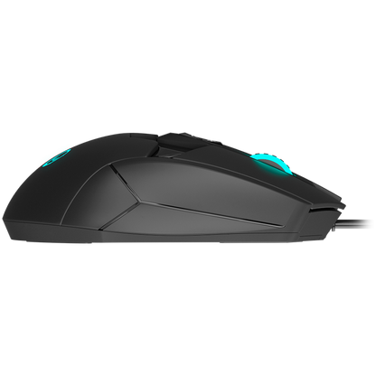 Gaming-Maus USB LED RGB Lorgar Stricter 579 schwarz