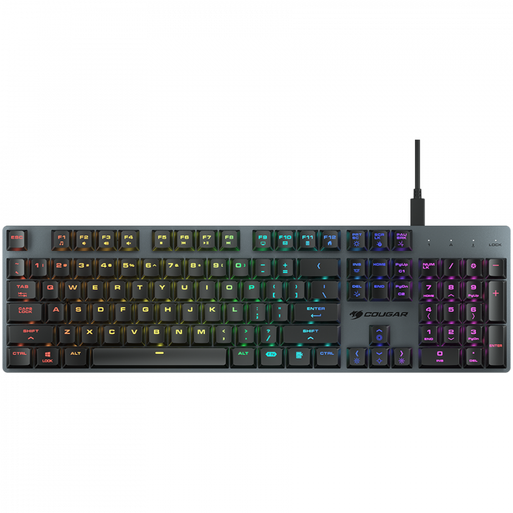 COUGAR Luxlim Gaming-Tastatur kabelgebunden schwarz