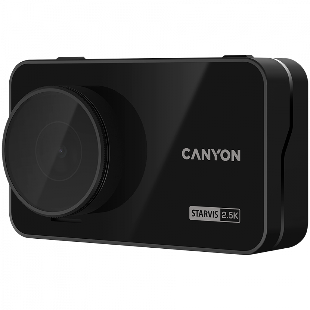 Dash Cam DVR 2.5K 1440p Wi-Fi GPS Canyon DVR25GPS black