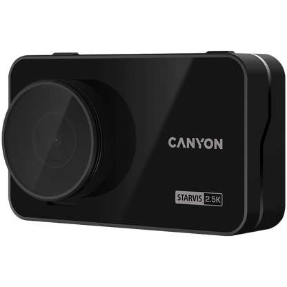 Dash Cam DVR 2.5K 1440p Wi-Fi GPS Canyon DVR25GPS black