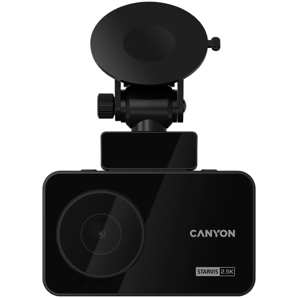 Dash Cam DVR 2.5K 1440p Wi-Fi GPS Canyon DVR25GPS black