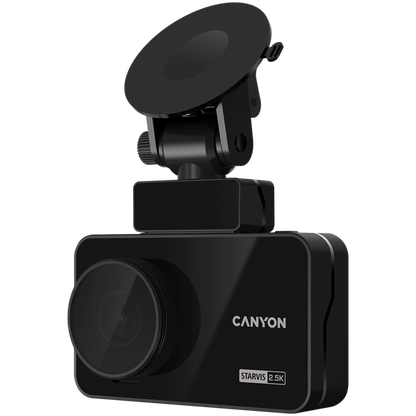 Dash Cam DVR 2.5K 1440p Wi-Fi GPS Canyon DVR25GPS black