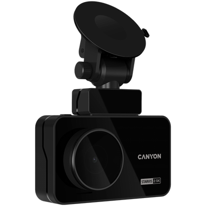 Dash Cam DVR 2.5K 1440p Wi-Fi GPS Canyon DVR25GPS black