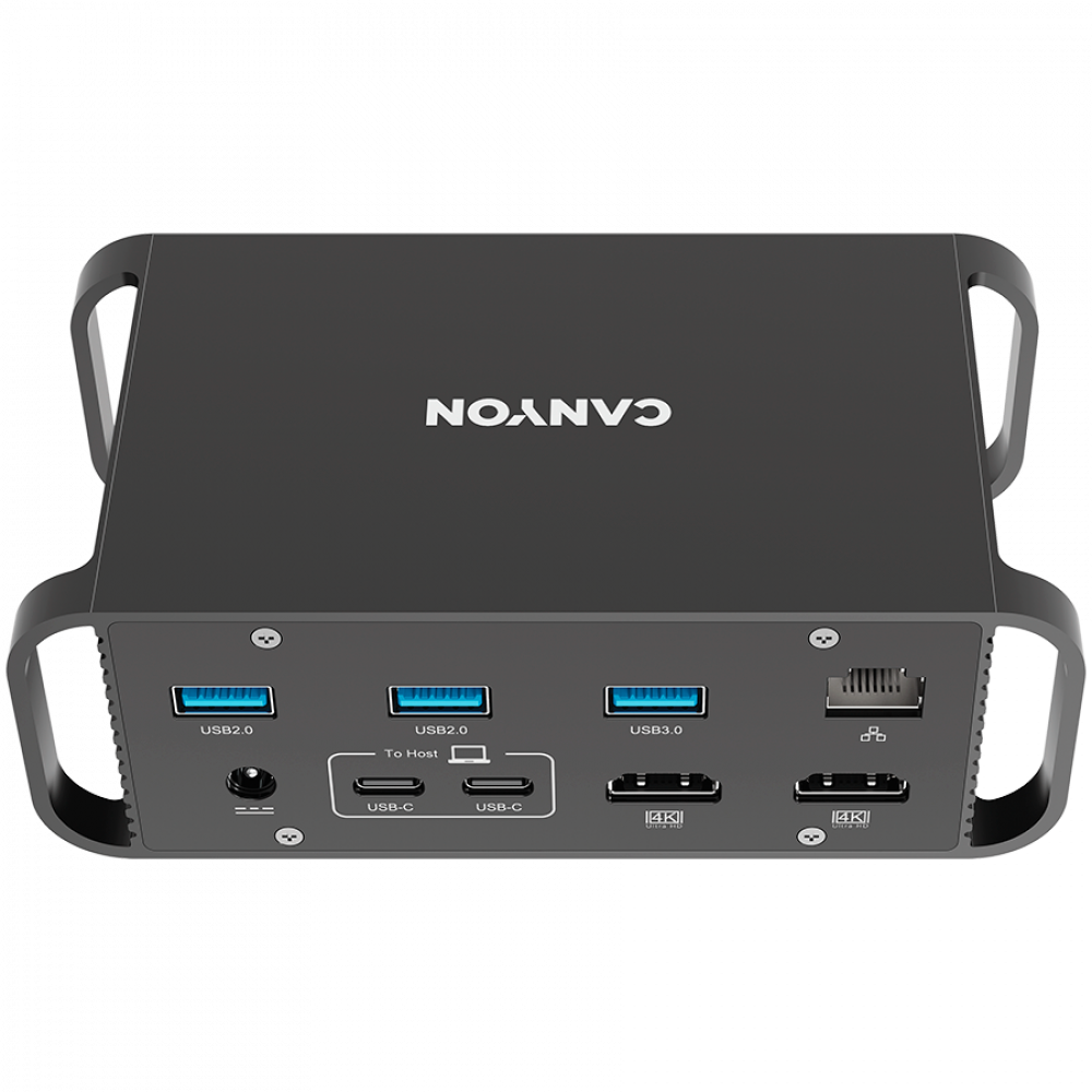 Tragbarer USB-C-Hub 14-in-1 Canyon DS-95 Grau