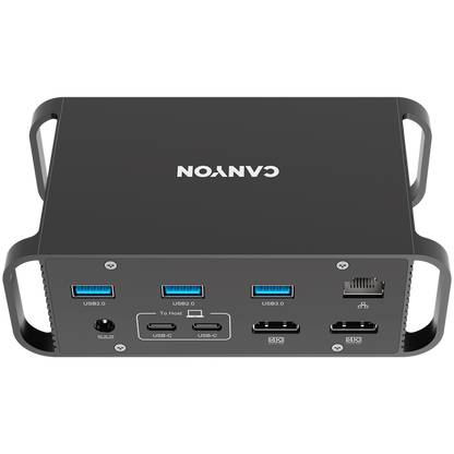 Tragbarer USB-C-Hub 14-in-1 Canyon DS-95 Grau