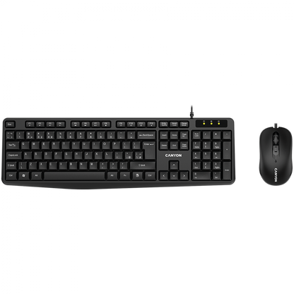 Canyon Kabelgebundenes Tastatur- und Maus-Set SET 1 schwarz