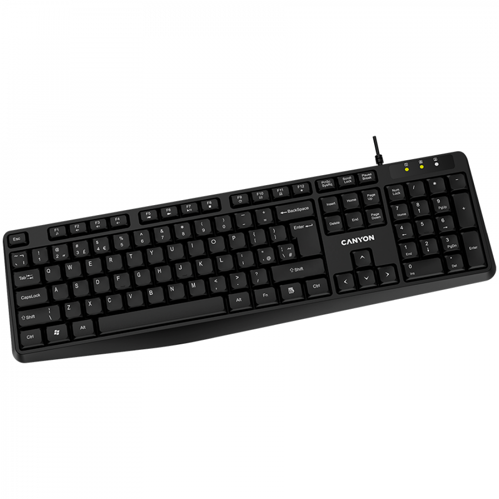 Canyon KB-1 UK wired keyboard black