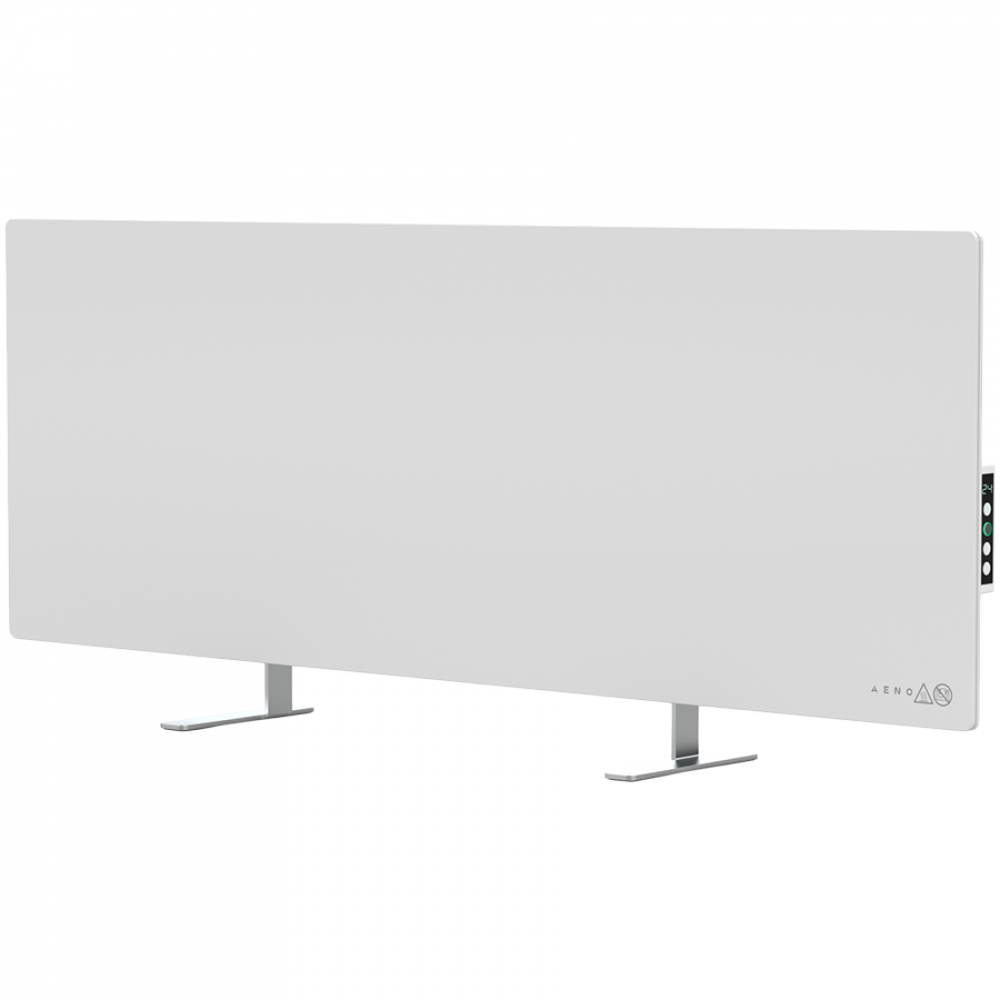 Elektrische Glasheizung Slim 1 cm Infrarot 700W Aeno Smart weiß