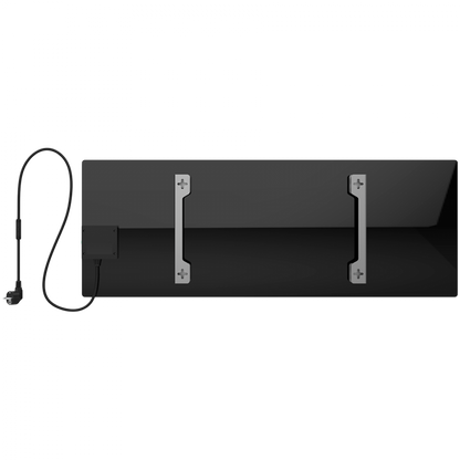 Schlanker elektrischer Glasheizkörper 1 cm Infrarot 700W Aeno Smart schwarz