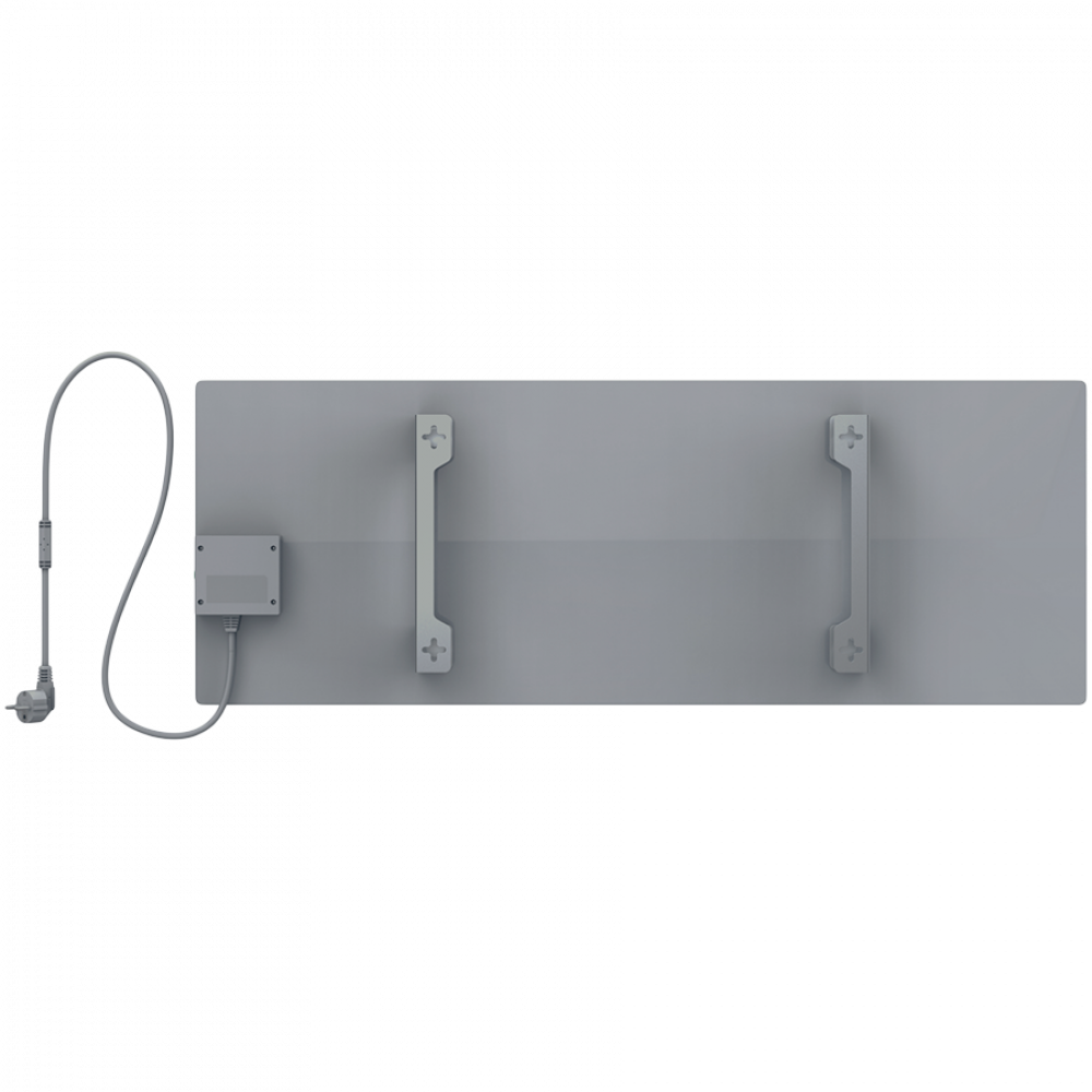 Elektrische Slim-Glasheizung 1 cm Infrarot 700W Aeno Smart Grau