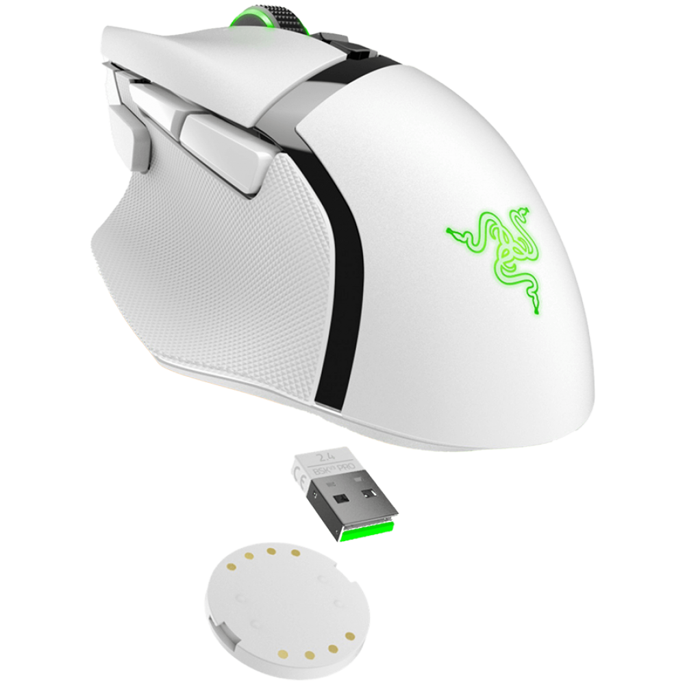 RAZER Gaming-Maus Basilisk V3 Pro Kabellos Weiß