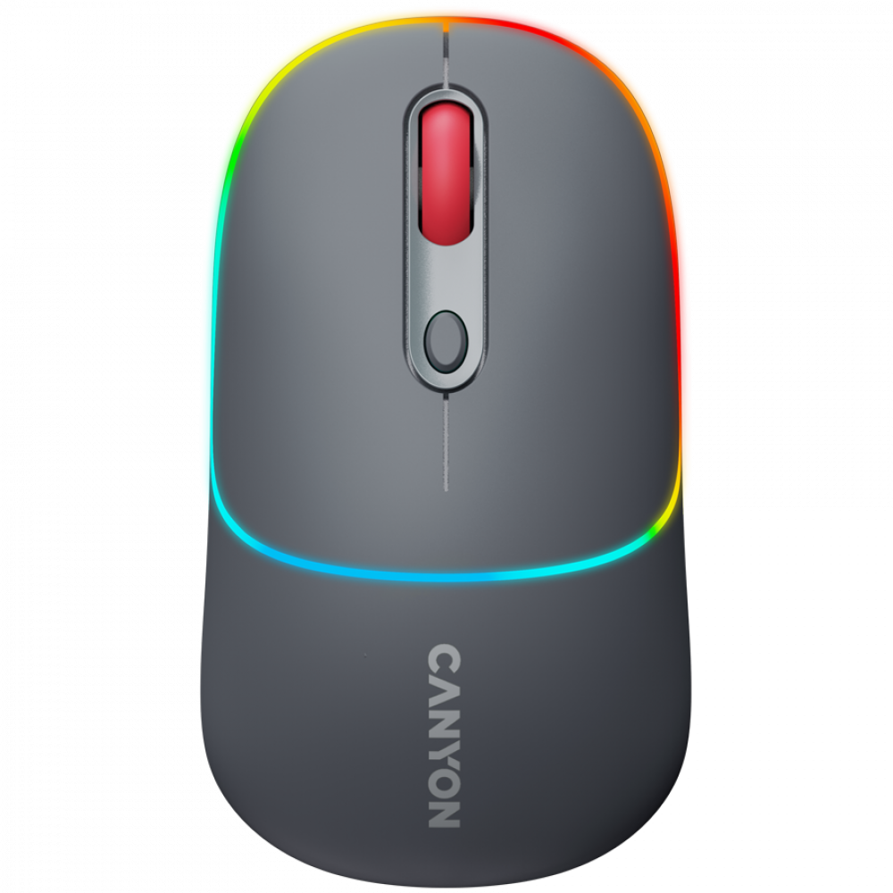 Kabellose 2-in-1-RGB-Maus Canyon MW 22 grau