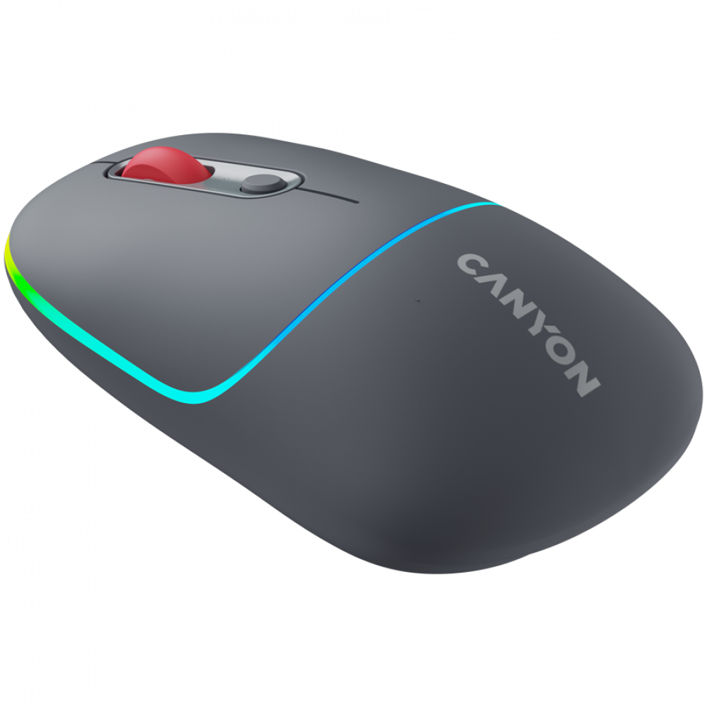 Kabellose 2-in-1-RGB-Maus Canyon MW 22 grau
