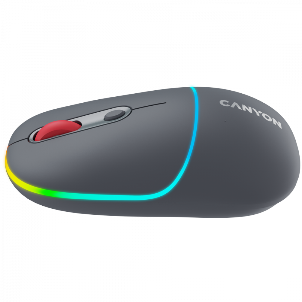 Kabellose 2-in-1-RGB-Maus Canyon MW 22 grau