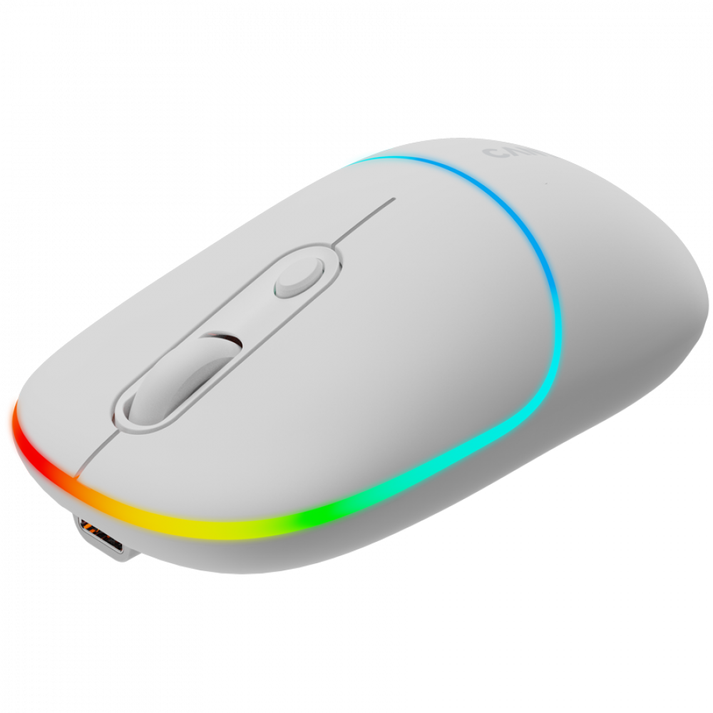 Kabellose 2-in-1-RGB-Maus Canyon MW-22 weiß