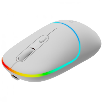 Kabellose 2-in-1-RGB-Maus Canyon MW-22 weiß