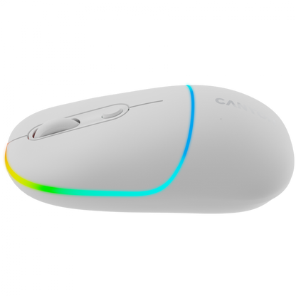 Kabellose 2-in-1-RGB-Maus Canyon MW-22 weiß