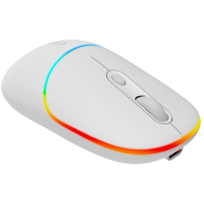 Kabellose 2-in-1-RGB-Maus Canyon MW-22 weiß