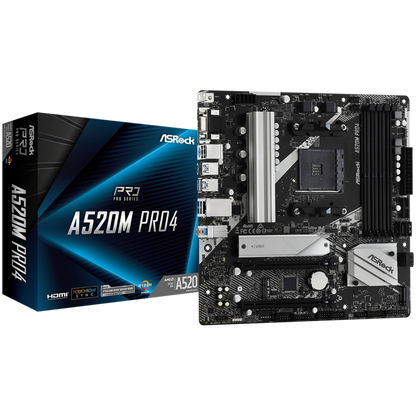 ASROCK A520M Pro4 Micro ATX Sockel AM4 Hauptplatine