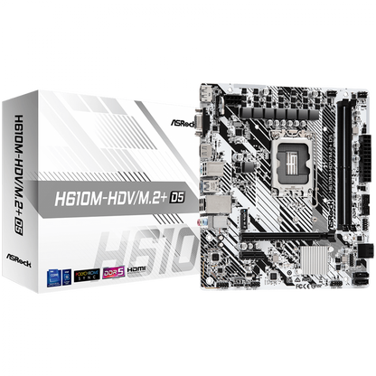 Płyta główna ASROCK H610M HDV/M.2+ D5 Micro ATX DDR5 4800 MHz
