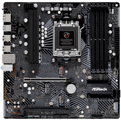 ASROCK B650M PG Lightning AMD B650 Micro ATX Motherboard 7200 MHz